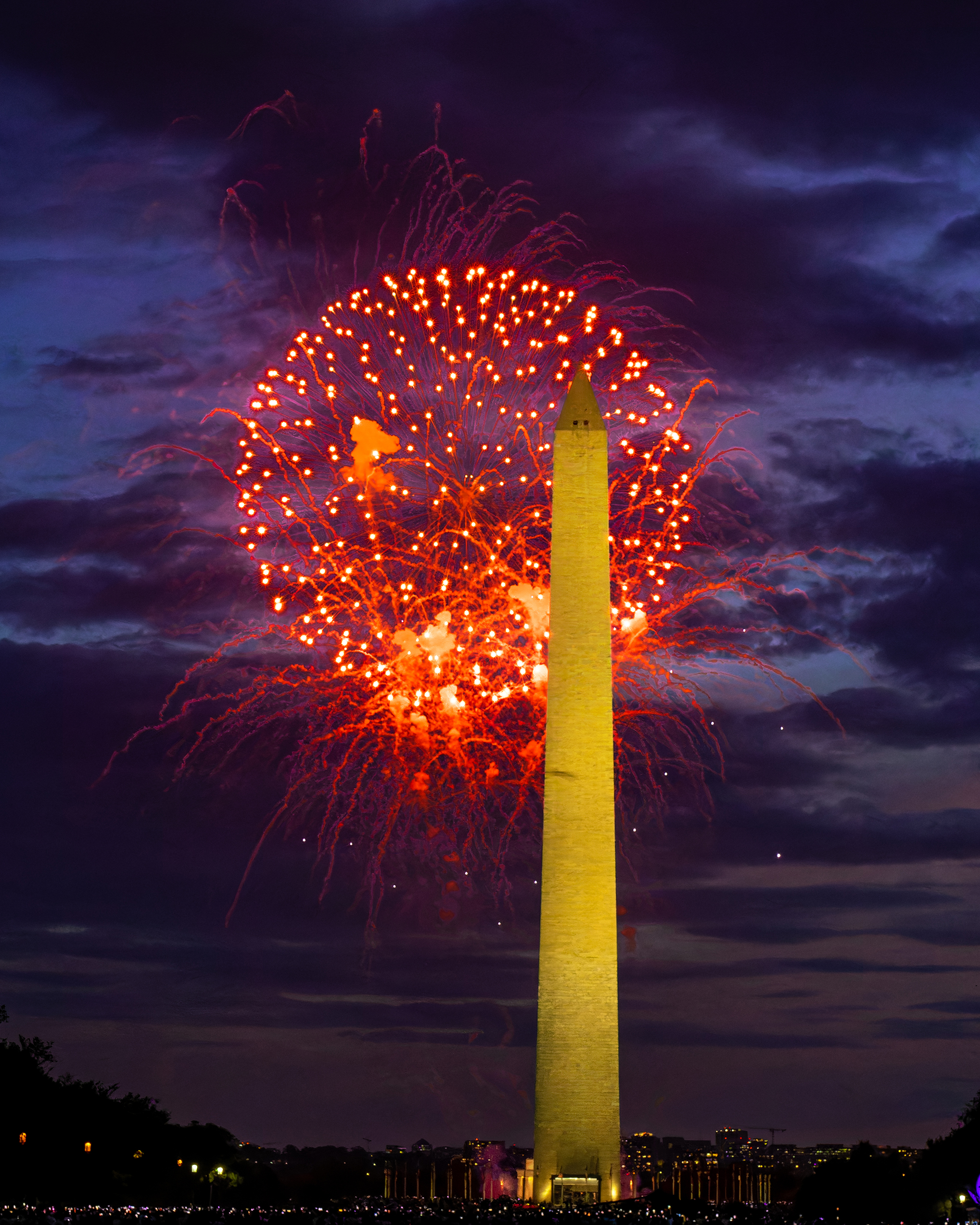 Fireworks Over Monument